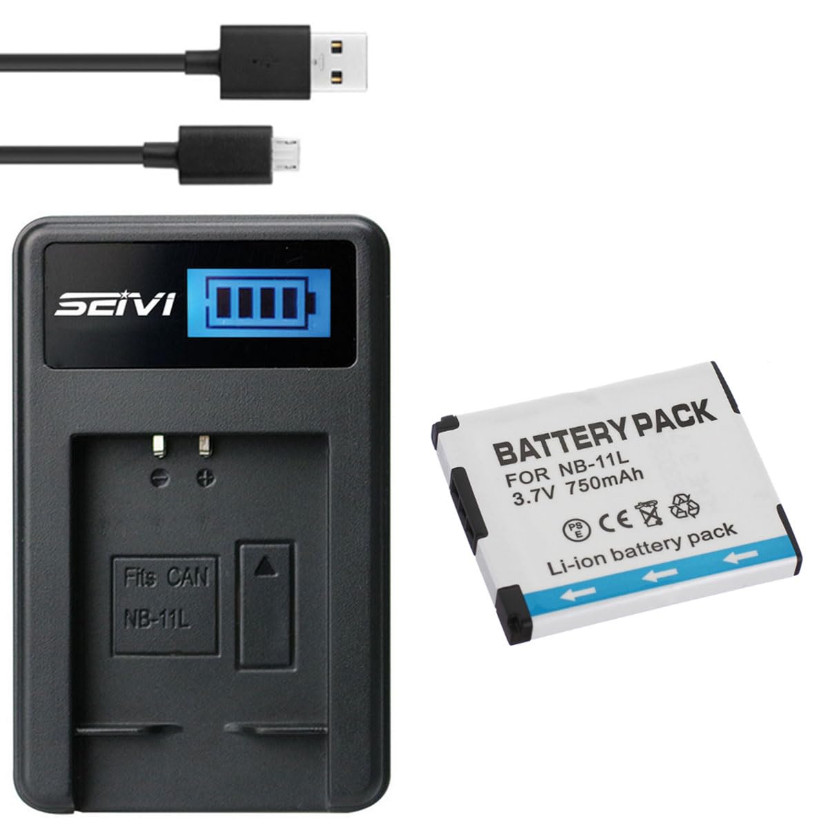 Amazon.com: Battery + Charger for Canon PowerShot ELPH 180, ELPH